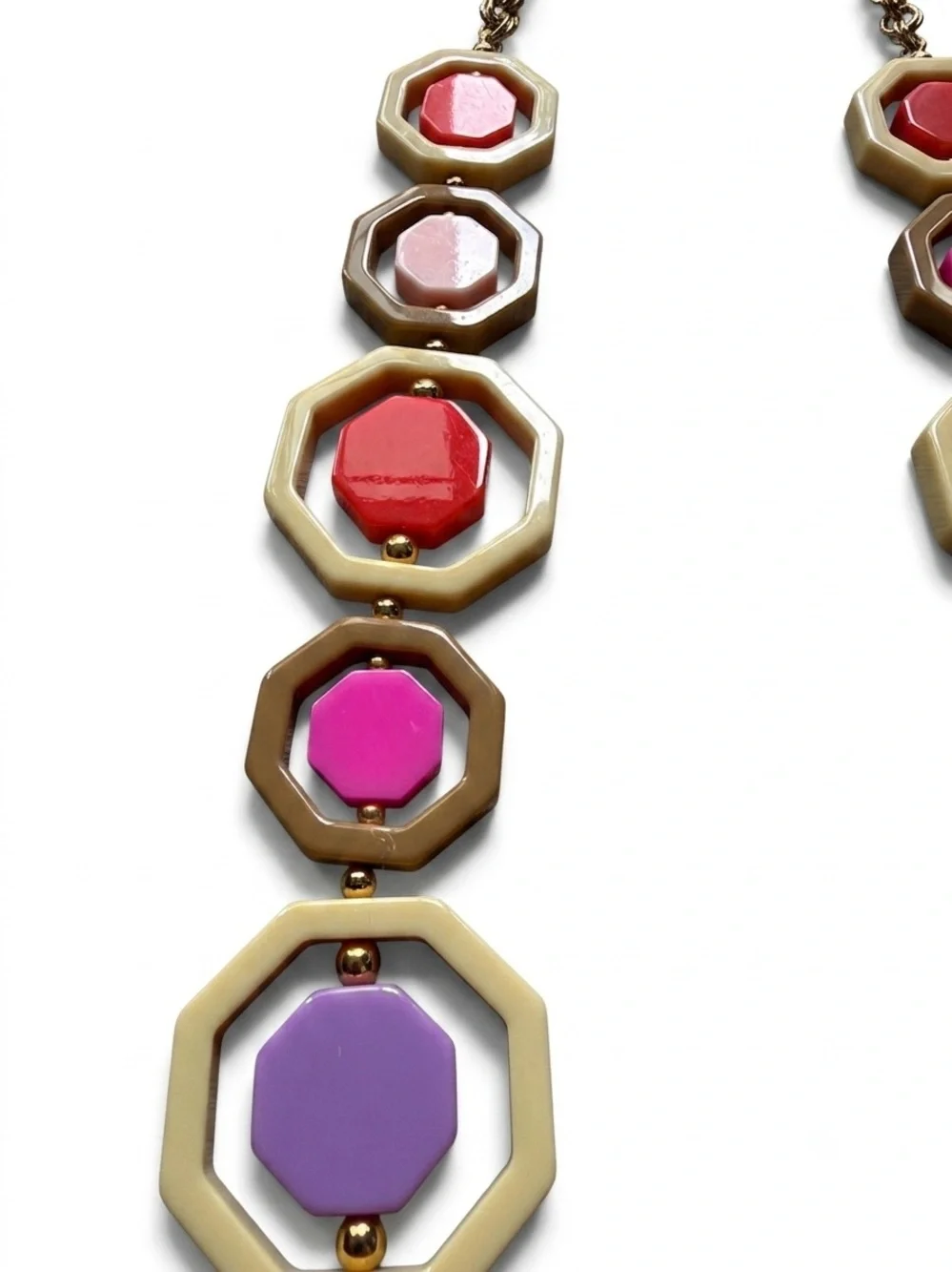 Vintage Kate Spade Frame of Mind Octagonal Statement Necklace - Cece Drake PLL